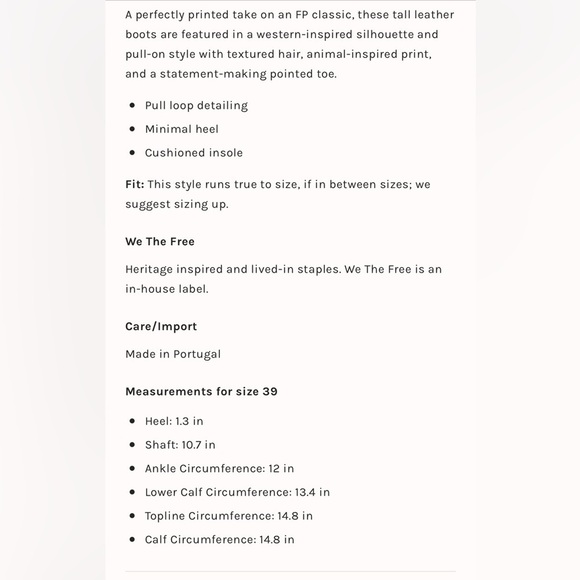 Free People Montage Hair On Ocelot Dagget Western Boots Size 8 New - Picture 4 of 15